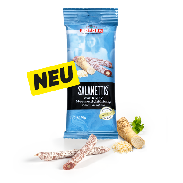 Salanettis® mit Kren­-/Meerrettich­füllung 70 g